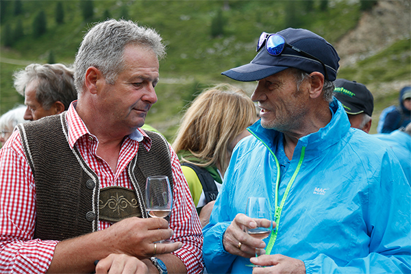 Bürgermeister Karl Josef Rainer mit Norbert Rier